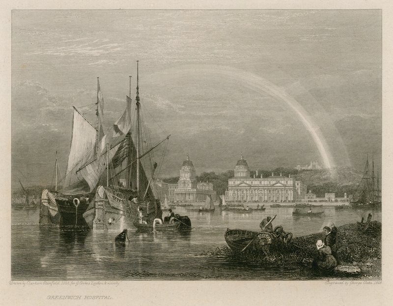 Greenwich Hospital, Londýn od Clarkson Frederick Stanfield