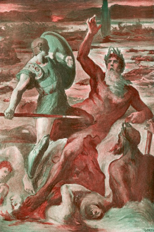 Ilustrace k Iliadě od Homera od Clement Goutier