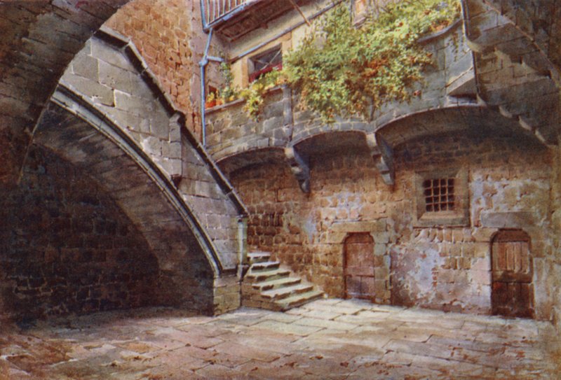 Nádvoří Palazzo Farnese, Viterbo od Commendator Formilli