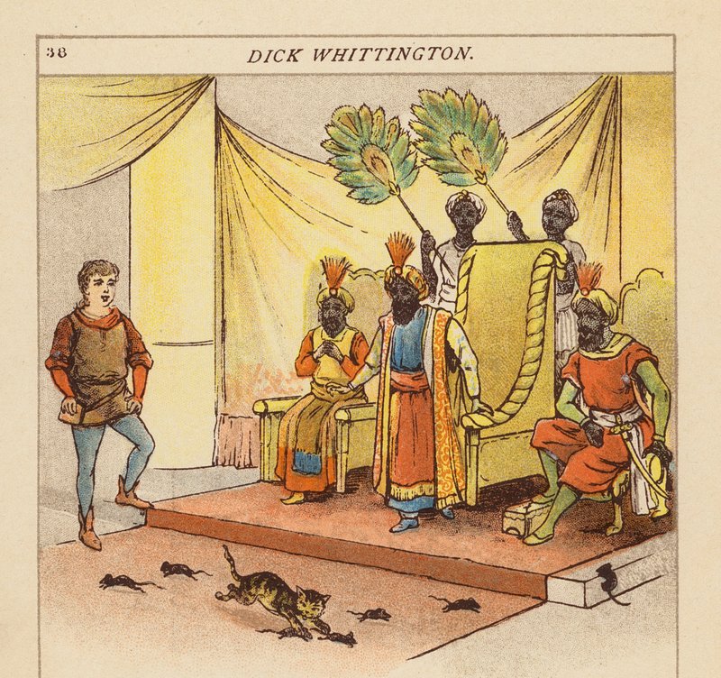 Dick Whittington (barevná litografie) od Constance Haslewood