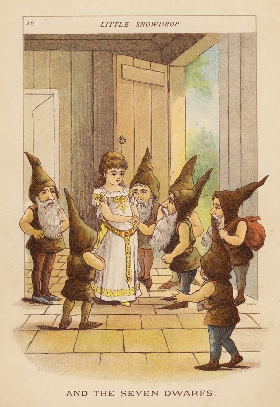 Malá sněženka (barevná litografie) od Constance Haslewood