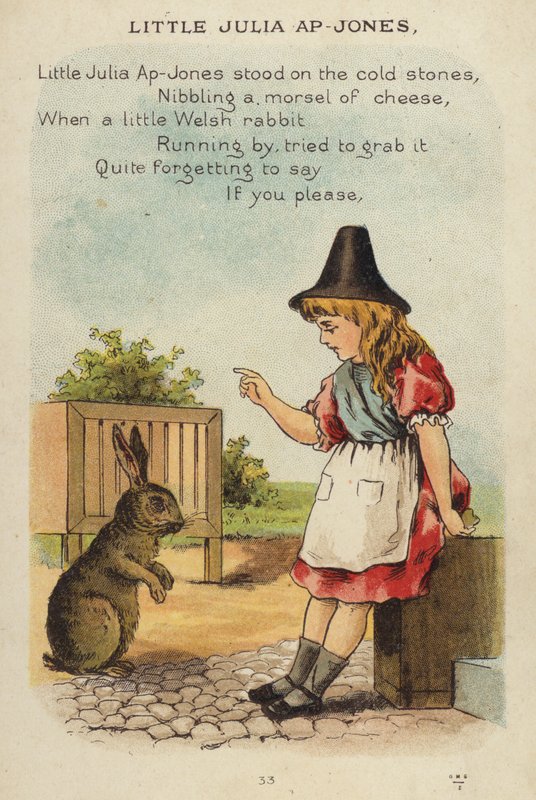 Dětská říkanka: Little Julia Ap-Jones (chromolitho) od Constance Haslewood