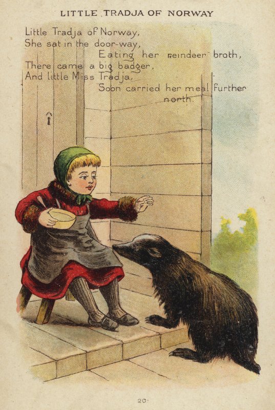 Říkanka: Little Tradja Of Norway (chromolitho) od Constance Haslewood