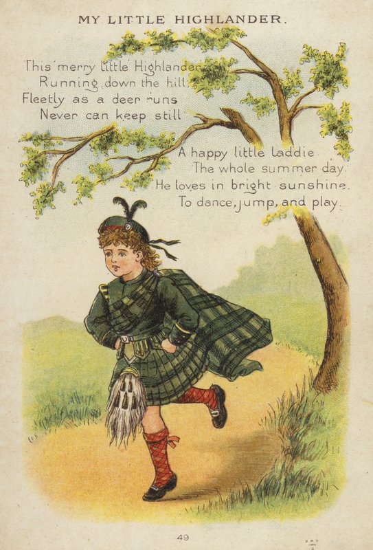 Říkanka: My Little Highlander (chromolitho) od Constance Haslewood