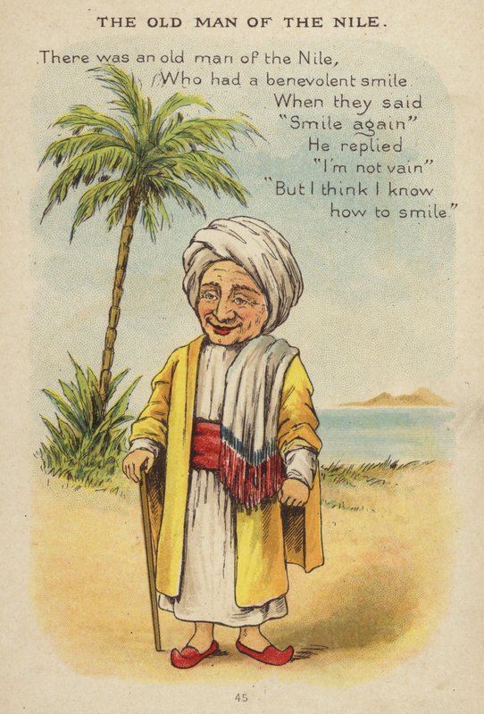 Říkanka: The Old Man Of The Nile (chromolitho) od Constance Haslewood