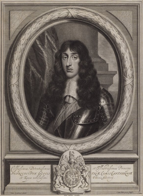 Henry Stuart, vévoda z Gloucesteru, nejmladší syn krále Karla I. (rytina) od Cornelis II Van Dalen