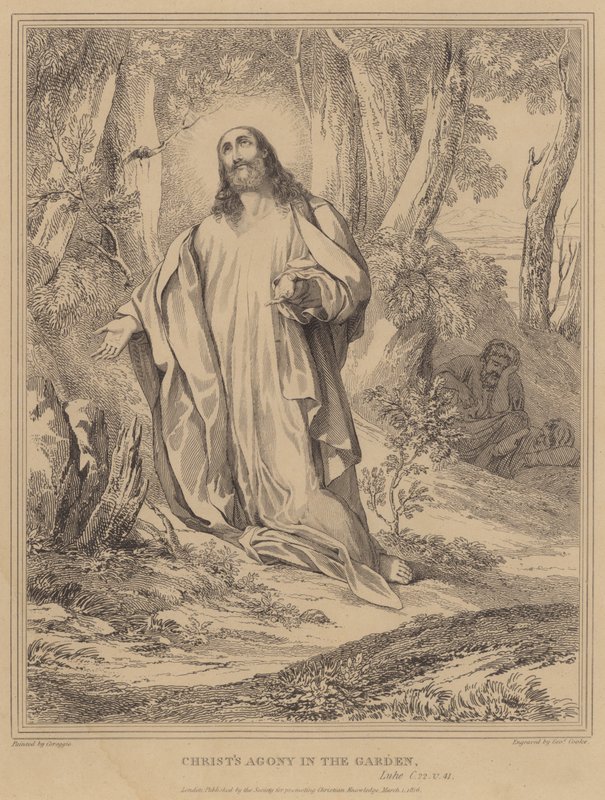 Kristova agónie v zahradě, Luku od Antonio da Correggio