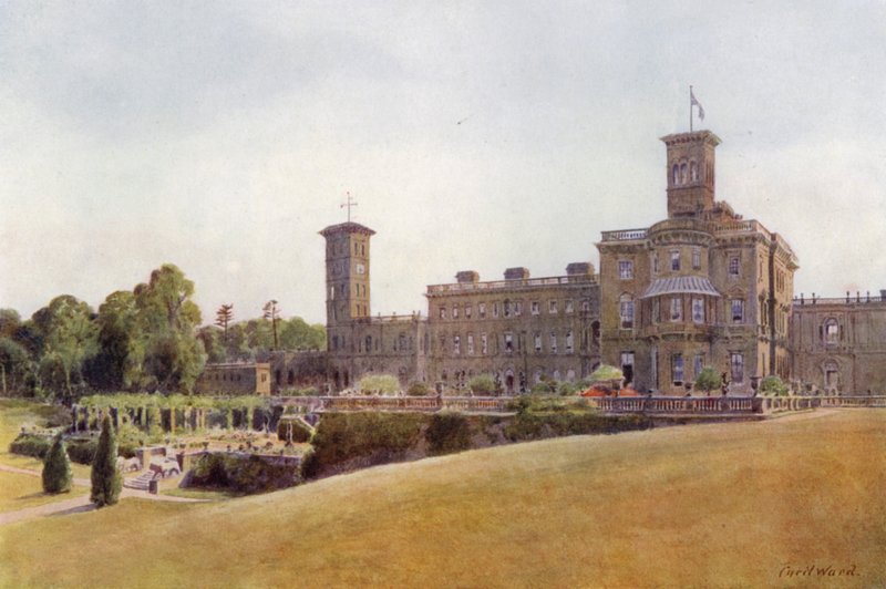 Osborne House and Terraces (barevné lito) od Cyril Ward