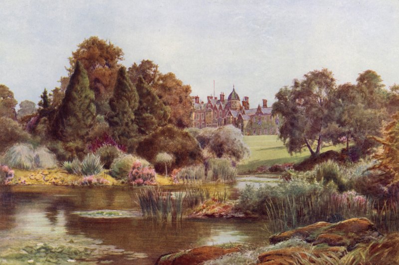 Jezero ve West Garden, Sandringham (barva lito) od Cyril Ward