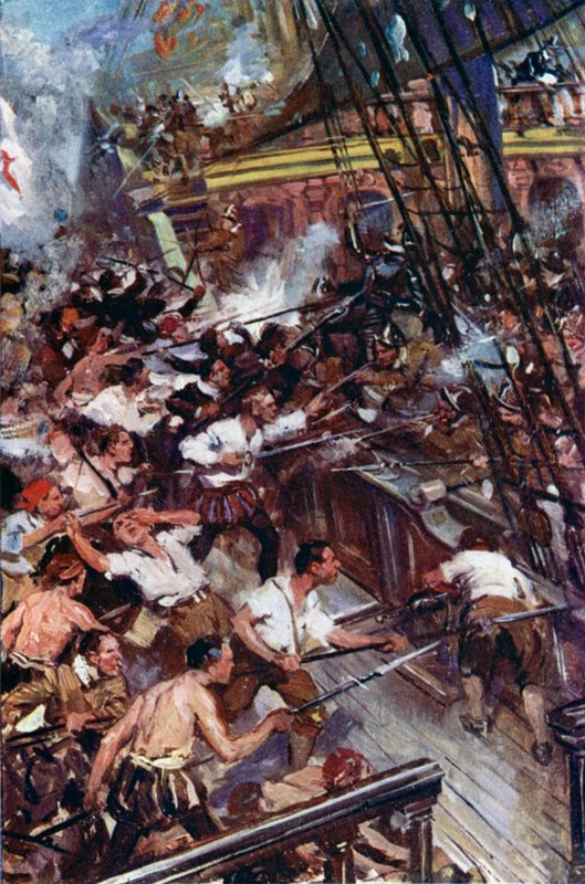 Ilustrace pro Westward Ho! od Cyrus Cuneo