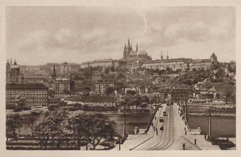 Mánesův most a hrad, Praha od Czech Photographer