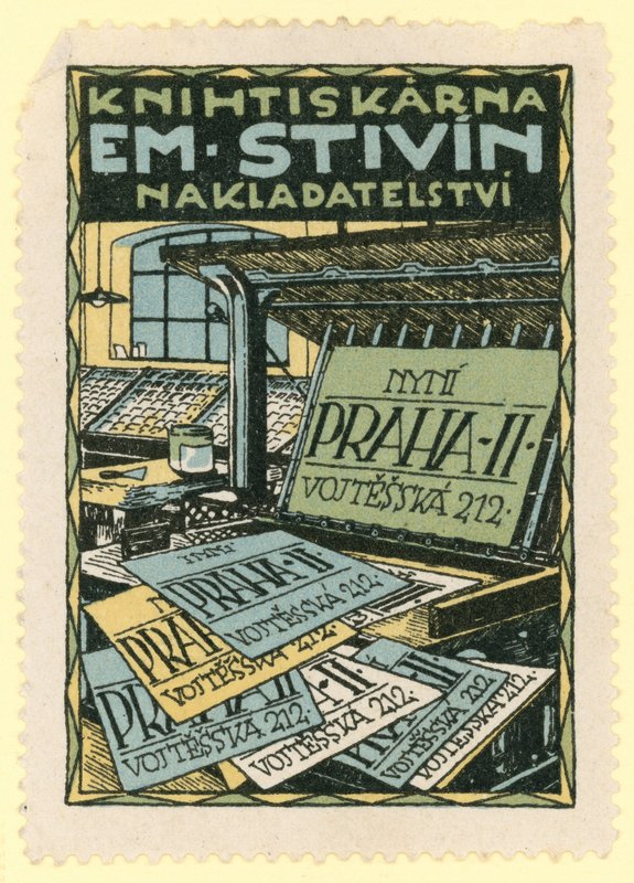 Em Stivin tiskárna a nakladatelství, Praha od Czech School