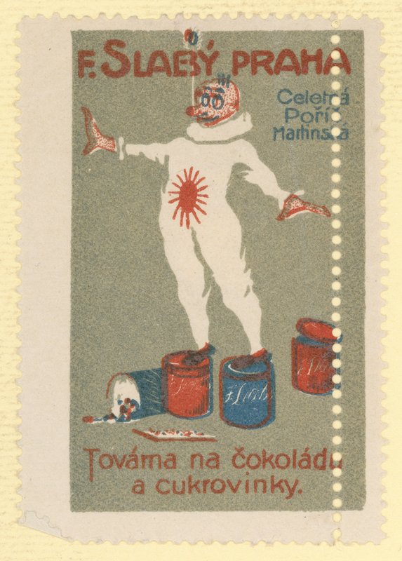 F Slaby továrna na čokoládu a cukrovinky, Praha od Czech School