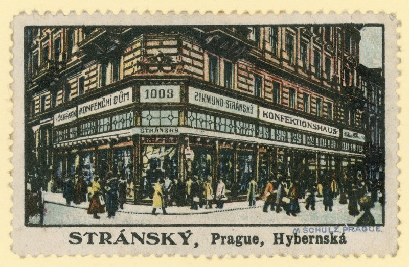 Stránský cukrář, Hybernská ulice, Praha od Czech School