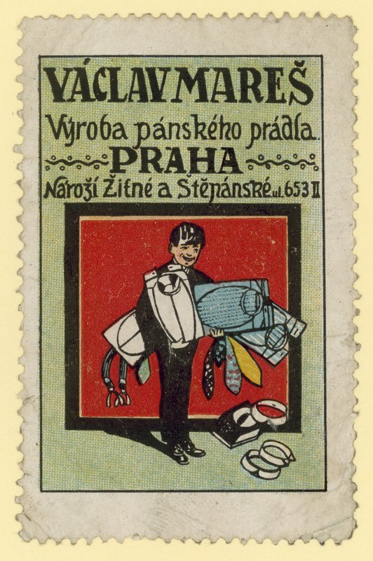 Václav Mareš, výrobce pánského oblečení, Praha od Czech School
