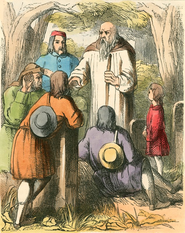 Dick Whittington naslouchá vesničanům od Dalziel Brothers