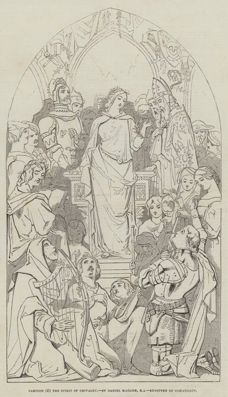 Kreslený, Duch rytířství od Daniel Maclise