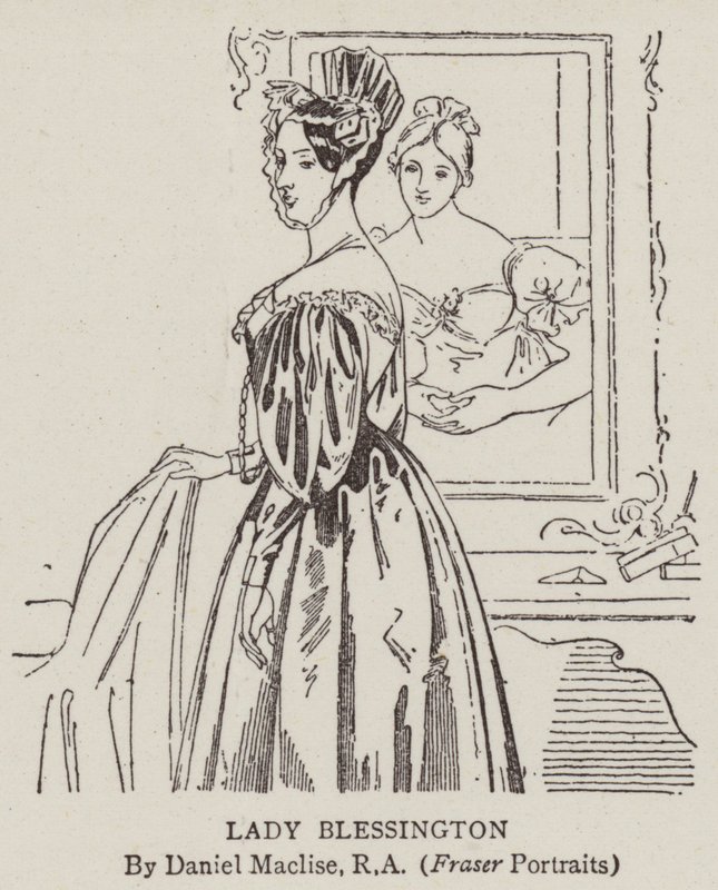Lady Blessingtonová od Daniel Maclise