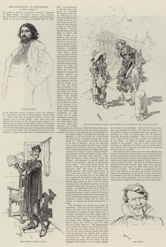 Ilustrace k Quevedovu Donu Pablovi od Daniel Urrabieta Vierge
