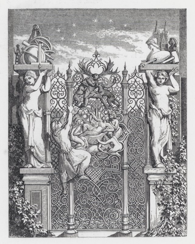 Ilustrace k Tennysonově básni, Princezna (rytina) od Daniel (after) Maclise