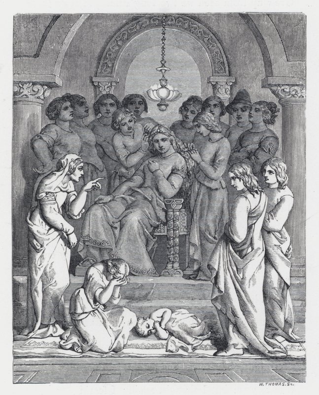Ilustrace k Tennysonově básni, Princezna (rytina) od Daniel (after) Maclise
