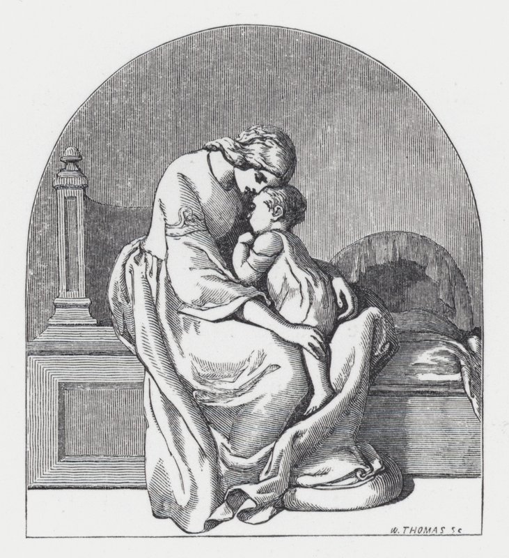 Ilustrace k Tennysonově básni, Princezna (rytina) od Daniel (after) Maclise