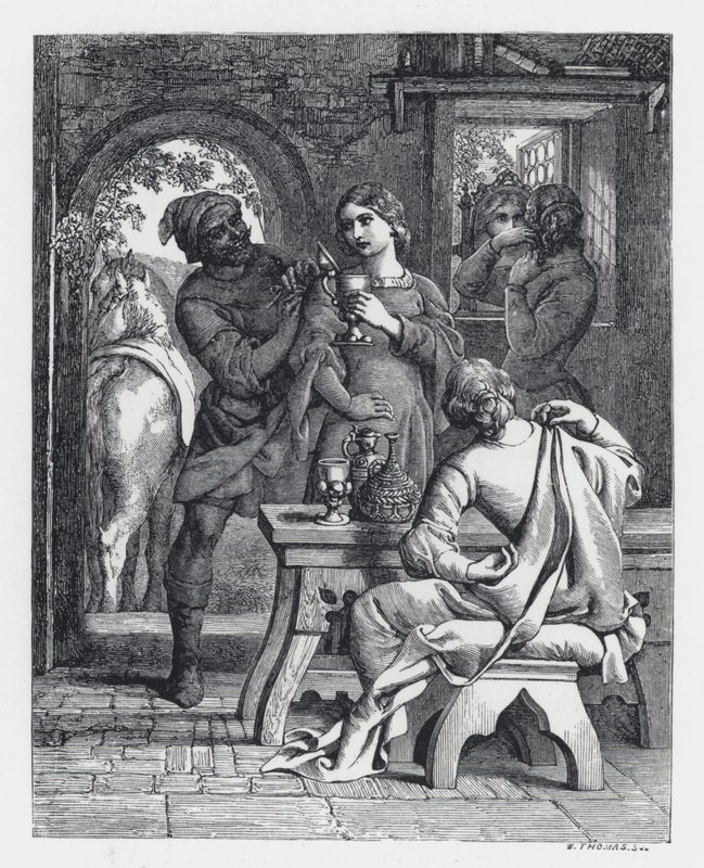 Ilustrace k Tennysonově básni, Princezna (rytina) od Daniel (after) Maclise