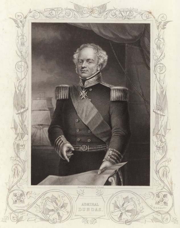Admirál Dundas (rytina) od Daniel John. Pound