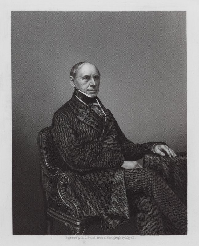 Philipp von Brunnow, ruský diplomat (rytina) od Daniel John. Pound