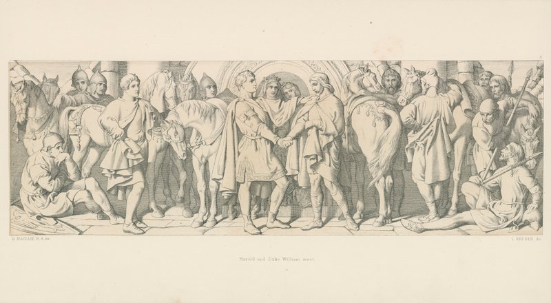 Harold a vévoda William se setkávají od Daniel Maclise