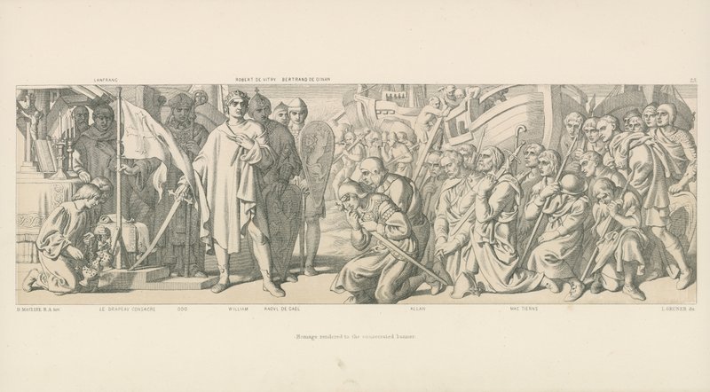 Pocta vzdaná zasvěcenému praporu od Daniel Maclise