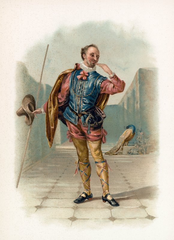 Malvolio z Dvanácté noci od Daniel Maclise