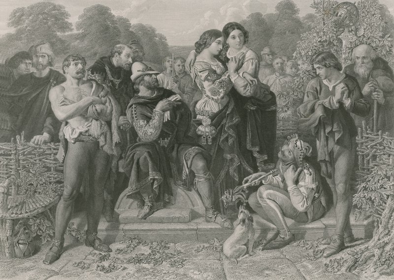 Orlando a zápasník, jak se vám líbí od Daniel Maclise