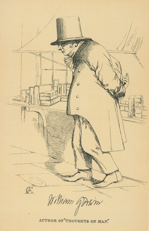 William Godwin od Daniel Maclise