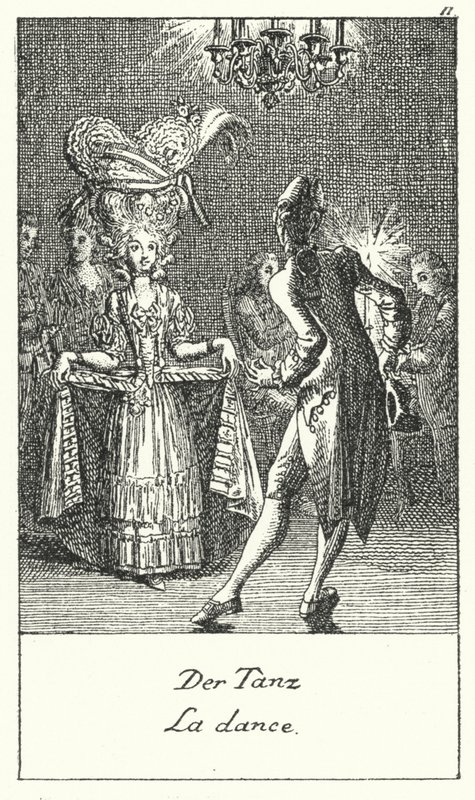 The Dance (rytina) od Daniel Nikolaus (after) Chodowiecki