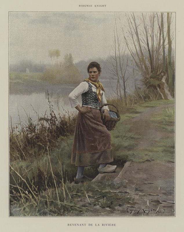 Návrat od řeky od Daniel Ridgway Knight