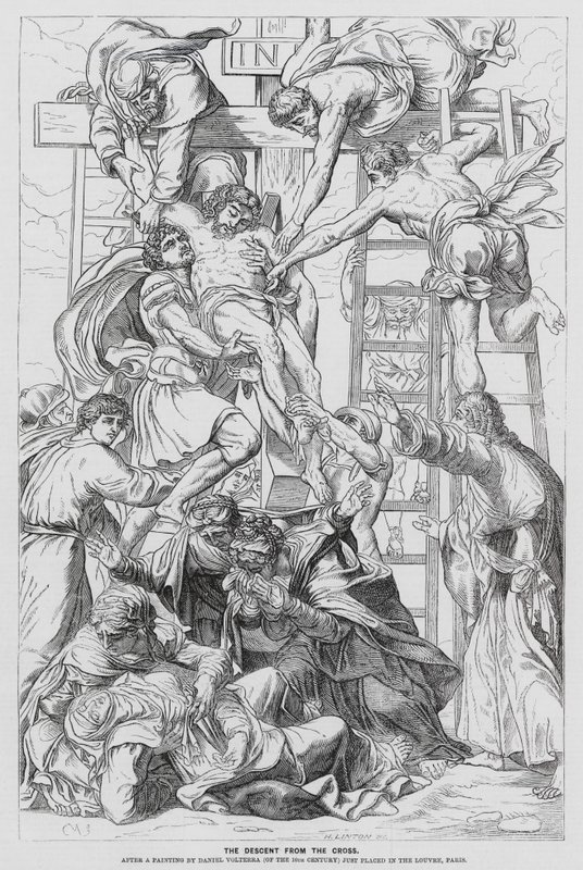 Sestup z kříže (rytina) od Daniele da Volterra (1509 66) (after)