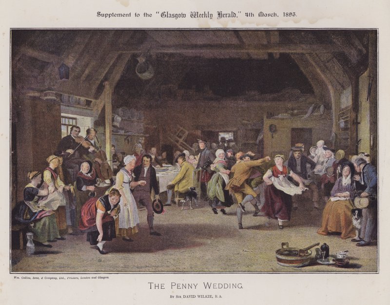 Svatba Penny (barva lito) od David (after) Wilkie