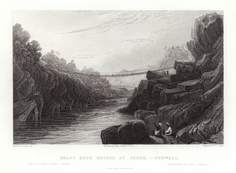 Travní lanový most od David Cox