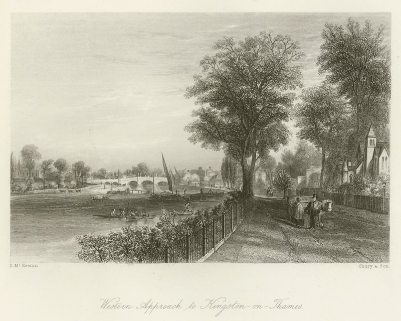 Západní příjezd do Kingston-on-Thames od David Hall McKewan