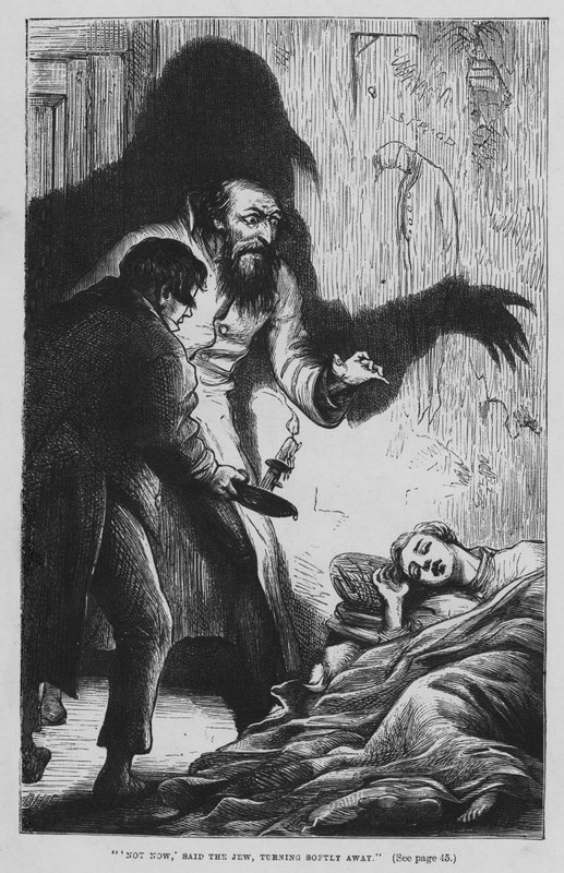 Ilustrace pro Oliver Twist od Charlese Dickense (rytina) od David Henry Friston