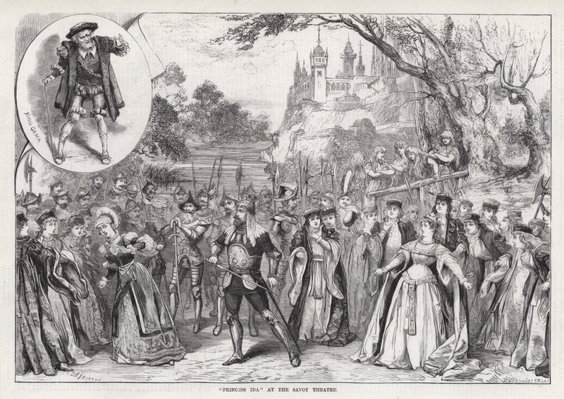 "Princezna Ida" v divadle Savoy (rytina) od David Henry Friston