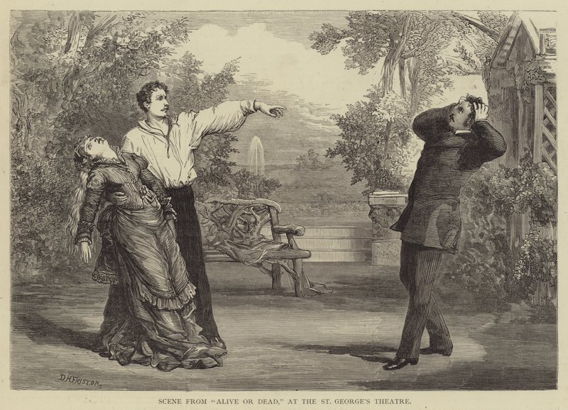 Scéna z živého nebo mrtvého, v divadle svatého Jiří od David Henry Friston