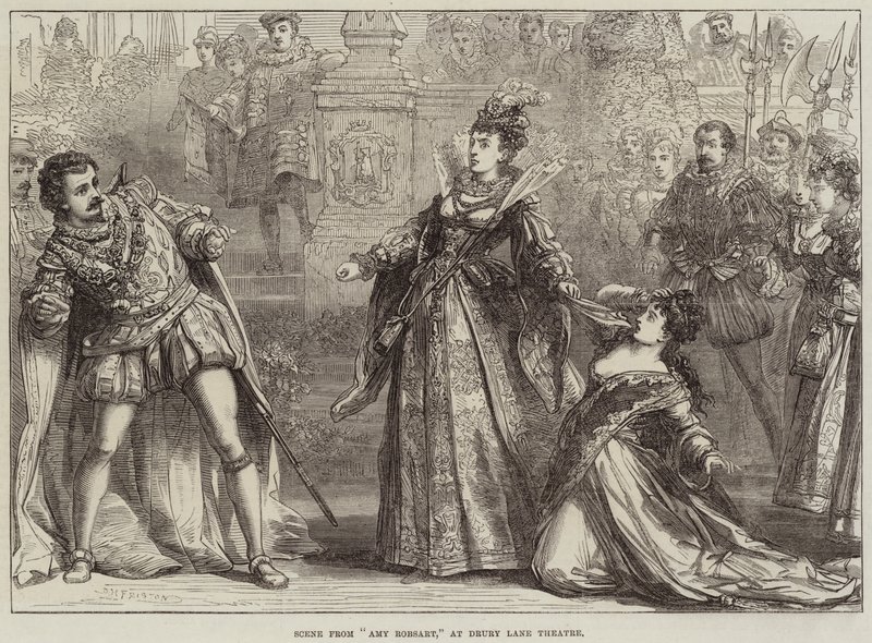 Scéna z Amy Robsart, v divadle Drury Lane od David Henry Friston