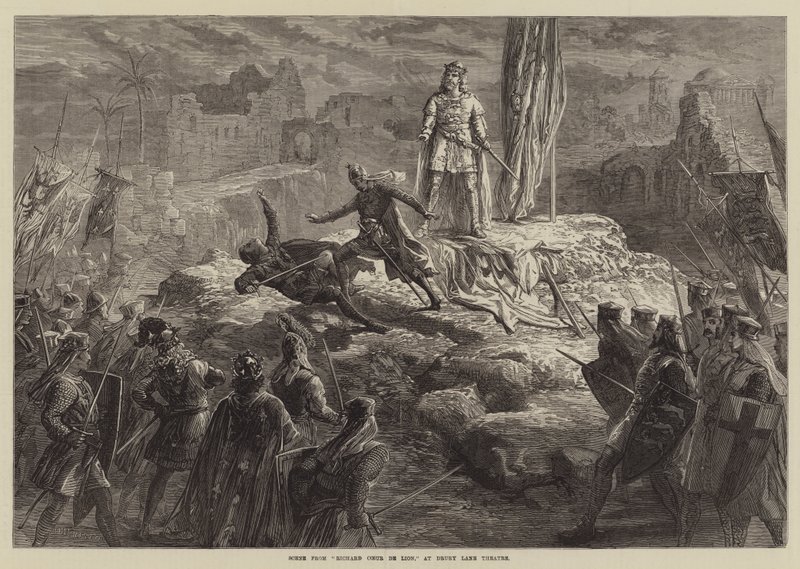 Scéna od Richarda Coeur de Lion, v divadle Drury Lane od David Henry Friston
