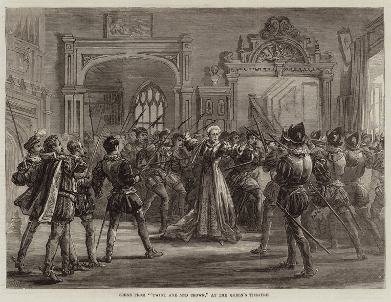 Scéna z Twixt Axe and Crown, v Queen