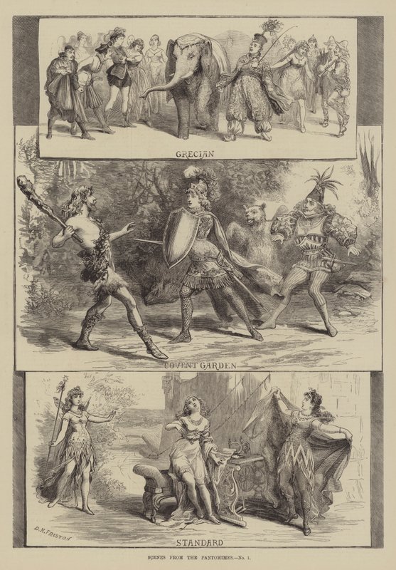 Scény z Pantomimy od David Henry Friston