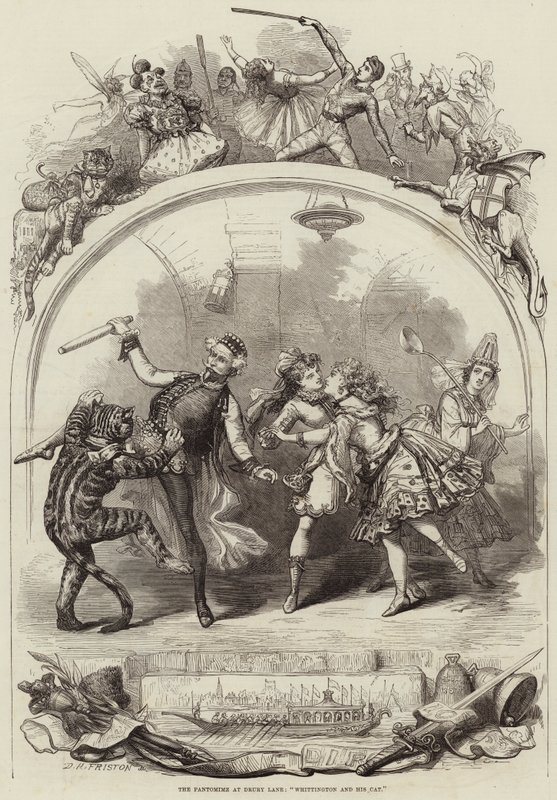 Pantomima na Drury Lane, Whittington a jeho kočka od David Henry Friston