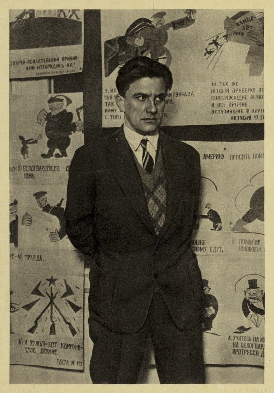 Vladimir Majakovskij, ruský umělec od David Petrovich Shterenberg