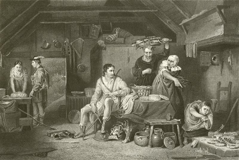 Alfréd v chatě Neatherd od David Wilkie